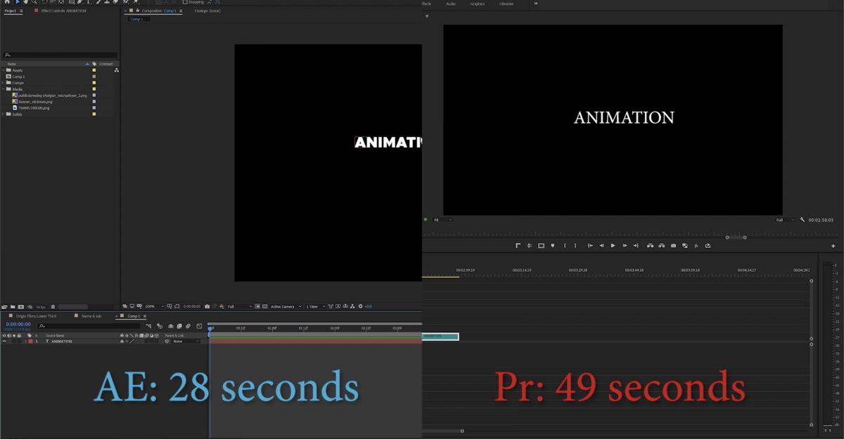 difference between aftereffects and premiere pro